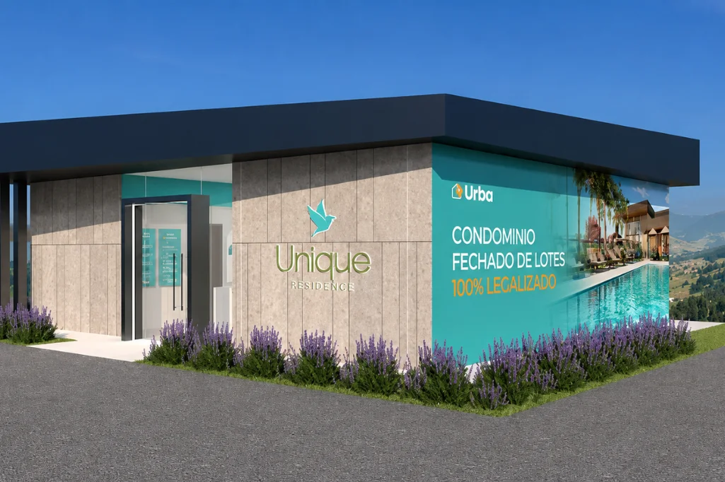 Case: Unique Residence Comunicação Visual Estande de Vendas Design Gráfico